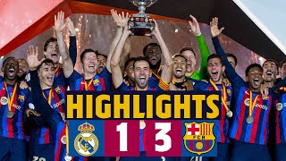 SUPER CHAMPIONS HIGHLIGHTS I MADRID 13 BARÇA  SPANISH SUPERCUP 🏆🔵🔴 [upl. by Suriaj911]