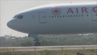 Air Canada 777200LR WHEELIE Landing At Sydney Airport [upl. by Shugart191]