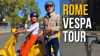 Around Rome on a Scooter—Lungotevere motorcycletour rome vespa [upl. by Eitak]