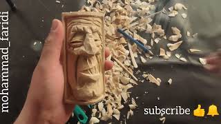 wood spirit and Wood carving for beginners woodcarving woodworking whittling [upl. by Belmonte]