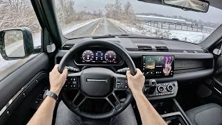 2024 Land Rover Defender 130 Outbound  POV Driving Impressions [upl. by Eniac]