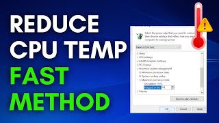 How To Reduce CPU Temperature Windows PCLaptop  fix PC high temperature overheating cpu [upl. by Nam]