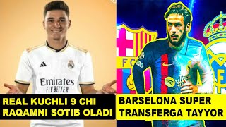 REAL DAXSHATLI XUJIMCHINI SOTIB OLADI BARSA SUPER TRANSFER QILADI MODRICH XAM MESSI BILAN BIRGA VA [upl. by Etterrag163]