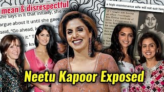 NEETU KAPOOR BEING MANIPULATIVE DISRESPECTING KATRINA amp DEEPIKA BECAUSE THEY DATED RANBIR [upl. by Rus]