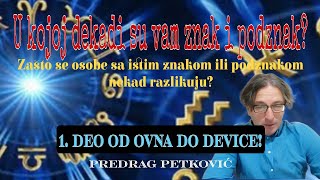 PREDRAG PETKOVIĆ U KOJOJ DEKADI JE VAŠ ZNAK I PODZNAK OD OVNA DO DEVICE 1 DEO [upl. by Tikna387]