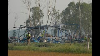 Firework factory explosion claims lives in central Thailand [upl. by Davon74]