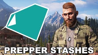 Far Cry 5  All Whitetail Mountains Prepper Stash Locations [upl. by Flavian949]