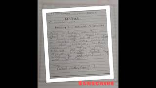 notice writingclass12th notice wringnotice writing in englishdrawing and painting notice [upl. by Proudman]