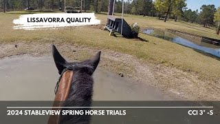 GoPro Lissavorra Quality CCI 3 S  2024 StableView Spring Horse Trials [upl. by Nasar83]