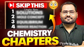 JEE MAINS 2025 Skip these Chapters For CHEMISTRY❌ High Priority Chapters🚨✅ [upl. by Arnulfo]