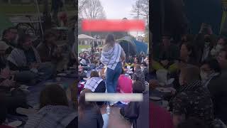 Jewish students at the University of Michigan hold Passover Seder during proPalestine protests [upl. by Nniw]