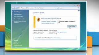 Windows® Vista How to manually install Windows® Updates [upl. by Enitram963]