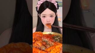 ASMRcaos eating noodles 😋🥰😍👱‍♀️🍗🍖🥚🥰😍🍖🍗🔥 food 매운 조의 수색 asmr eating caos shorts food [upl. by Yeltsew891]