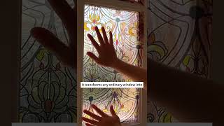 DIY Decorative Window Film Projects for Home Renovation on a Budget [upl. by Amikan]