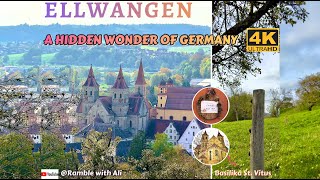 Ellwangen Walking Tour in 4K  Discover Germany’s Hidden wonder in BadenWürttemberg [upl. by Arracot]