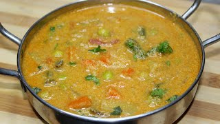 சப்பாத்தி பூரிக்கு குருமா  Chapathi Vegetable Kurma Recipe in Tamil  Kurma  Veg Kurma In Tamil [upl. by Egres]