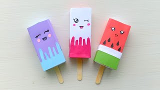 How to make paper Ice Cream box  DIY Ice Cream gift box  origami box idea Gift box idea for kids [upl. by Annaira]