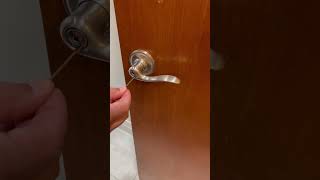 Easy Unlock Your Bathroom or Bedroom Door in Seconds diy [upl. by Ruosnam]