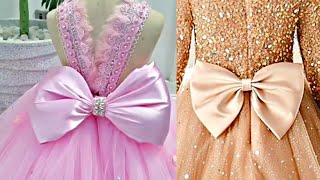 HOW TO CUT AND SEW A BOW WITH AND WITHOUT CRINOLINE FOR KIDS BALL GOWNDRESS [upl. by Averell]