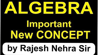 Algebra lesson1 COMPLETE BASIC CONCEPTS  TOP 1000 QUESTIONS by Nehra sir [upl. by Akived]