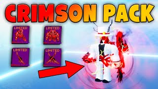 NEW HOW TO GET NEW CRIMSON PACK AND SHOWING ALL SWORDS IN BLADE BALL  Blade Ball  ROBLOX [upl. by Eleonora]