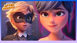 Ladybug  Cat Noirs First Kiss 🌟 Miraculous Ladybug amp Cat Noir The Movie  Netflix After School [upl. by Leissam]