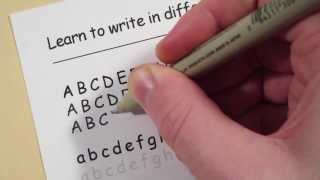 Learn to write in different fonts Comic Sans [upl. by Atinaw432]