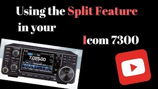 How to use the Split feature on the Icom 7300 [upl. by Ecertap48]