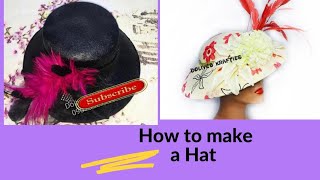 Learn how to make a Sinamay Hat Part 1  Watch to the end👆🏽 [upl. by Asilanna]