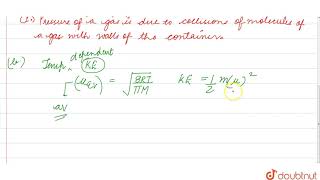 According to the kinetic theory of gases [upl. by Ahsied]