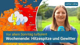 Wochenende Hitzepeak und Gewitter [upl. by Nosdrahcir226]