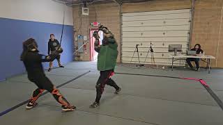 Scioto Open 2024  Logan Caldwell vs Jon Rose Div B Longsword Elims [upl. by Zetana]