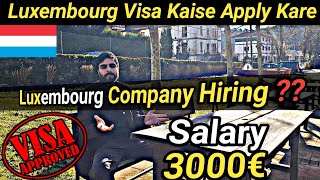 Luxembourg Country Work Visa  Luxembourg Free Visa in 5 Days  Luxembourg Work Visa 2024  Europe [upl. by Nyladnohr51]