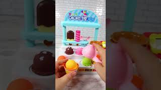 Satisfying with Unboxing amp Review Miniature Ice Cream Set Toys Kitchen Video  ASMR Videos [upl. by Anhaj206]