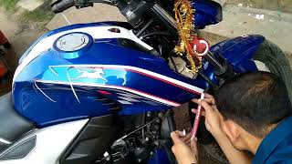 TVS RTR 160 4V MODIFIEDTVS Apache 160 4V HEADLIGHT STICKERApache 160 4V HEADLIGHT STICKERApache [upl. by Waneta]