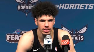 LaMelo Ball Talks 36 PTS EPIC WIN vs Celtics FULL Postgame Interview 🎤 [upl. by Zeph]