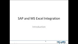 SAP EXCEL INTEGRATION [upl. by Allegra]