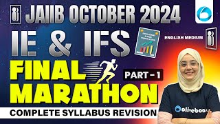 JAIIB IE and IFS Final Marathon in English Part 12  Complete Syllabus Revision  JAIIB Oct 2024 [upl. by Zoubek286]