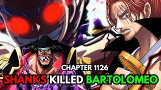 Shanks Killed Bartolomeo One Piece Chapter 1126 [upl. by Eceinwahs253]