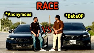 STAR ANONYMOUS VS BABA OP RACE  Civic Vs Civic [upl. by Tenney]