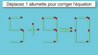 énigmes dallumettes 359 [upl. by Ifar]