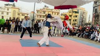 Best Taekwondo Fight 2023  Taekwondo Sparring  Niraj Jeu Thakuri [upl. by Annawad]