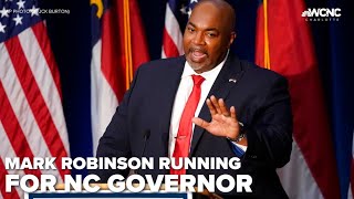 Lt Gov Robinson launches NC gubernatorial campaign [upl. by Aivatnahs]