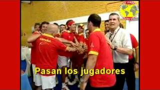 Cuarta Copa Davis España canta su himno el deporte ejemplo de liderazgoAdelante España [upl. by Natelson]