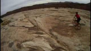 Slickrock Biking at Dalton Wells Moab  31 Mar 09 [upl. by Odracir126]