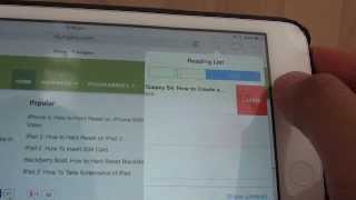 iPad Mini How to Remove Safari Reading List Links iPhone iPod iPad iOS 7 [upl. by Abeu]