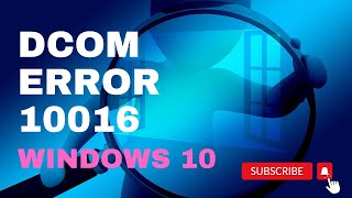 How To Fix D COM Error 10016 On Windows 10 [upl. by Inilahs45]