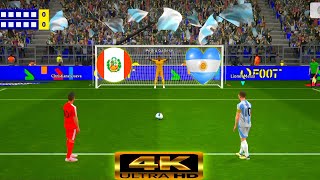 quotHighStakes Drama Argentina 🇦🇷 vs Peru 🇵🇪 Penalty Thriller in World Cup Qualifiers on EFootballquot [upl. by Htebaile]