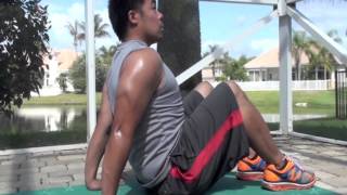 ATTENTION BEGINNERS Modified floor triceps dips [upl. by Ilyssa]