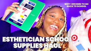 Esthetician School Supplies Haul and Why I decided to go back to school [upl. by Ramoh]